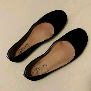 Black Suede Flat